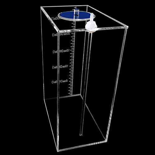 dosing Pump Liquid containers,Liquid srorage Bucket,Aquarium Air Pump Accessories，Reservoir dosing Container Made of acryli (5L/1.32gal Blue lid) - size: 5L 1grid blue lid