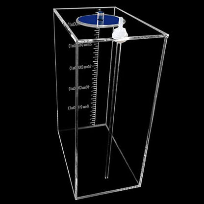 dosing Pump Liquid containers,Liquid srorage Bucket,Aquarium Air Pump Accessories，Reservoir dosing Container Made of acryli (5L/1.32gal Blue lid) - size: 5L 1grid blue lid