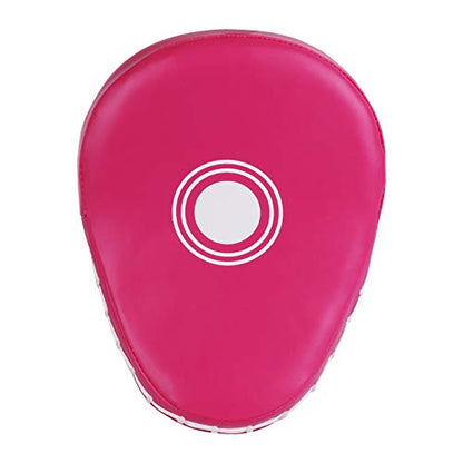Kruzak Plain Punching Mitts for Muay Thai MMA Training, Focus Pads for Boxing Martial Arts and Punching Target - color: Pink