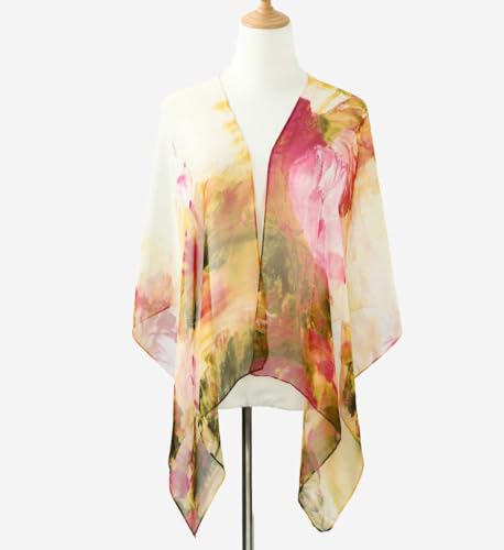 Xyueanlo Fashion Scarves for Women Lightweight Elegant Scarf Sunscreen Wraps Shawls - color: Nymphaea Yellow