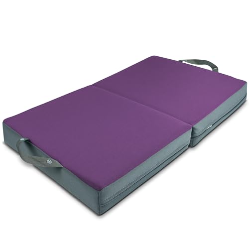 KI Store Garden Kneeling Pad Memory Form Knee Cushions for Gardening Extra Thick Knee Pad Water Resistant Prayer Pillow for Work Yoga Physical Therapy Purple