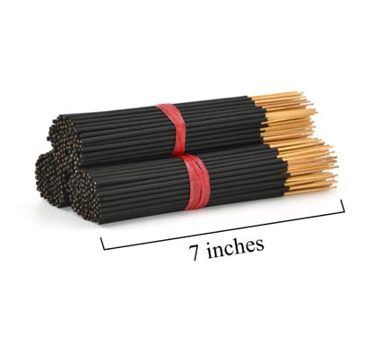 Egyptian Musk 이국적인 향 스틱 17.8cm(7인치) - 벌크 1번들 85~100개 스틱 - 천연 17.8cm(7인치) 오래 지속되는 아로마로 30~45분 동안 연소됩니다.