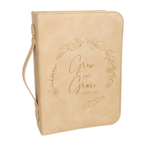 Bible Cover Case for Women - Minimalist Design Debossed Bible Case, Large Bible Covers for Women – Bible Accessories (BeigeGold)