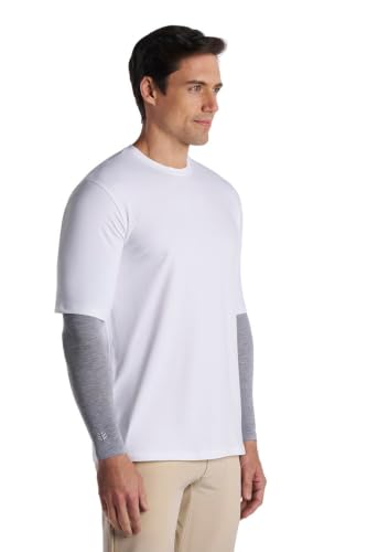 Coolibar Men's Sun Arm Sleeves - UPF 50+ Sun Protection - Navagio - color: Blue Dusk, size: Medium