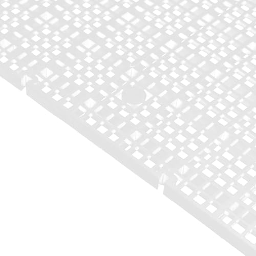 Abaodam 10pcs Plastic Egg Crate Divider Panel 30x15cm Aquarium Grid Mesh Bottom Filter Board for Fish Tank Separation and Breeding Isolation