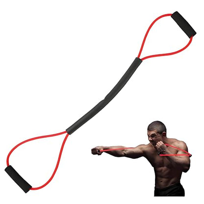 𝐇𝐀𝐍𝐒𝐘𝐃𝐎𝐍𝐍𝐘 Boxing Resistance Bands for Explosive Strength and Speed Training - Enhance Your Boxing Skills Anywhere, Anytime - color: Red (20LB)