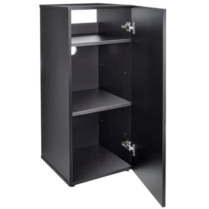 HelloReef 15 Gallon Aquarium Stand – Modern Design, Sturdy Build, Water Resistant Premium Finish, Storage Shelfs Included for Freshwater and Saltwater Tanks (Black) - color: Black