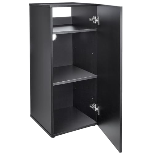 HelloReef 15 Gallon Aquarium Stand – Modern Design, Sturdy Build, Water Resistant Premium Finish, Storage Shelfs Included for Freshwater and Saltwater Tanks (Black) - color: Black
