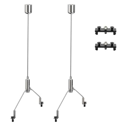 NICREW Reef Light Hanging Kit, 9.8 ft Long for HyperReef Gen 2 and NavaReef | Adjustable Hanging Height, Sliding Rail Multi-Light hanging for HyperReef Gen 2 only, 2 Hanging Kits and 2 Brackets Included