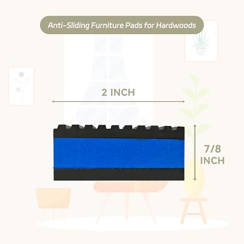 2" X 2" X 7/8" Anti Vibration Pads Sound Isolation Rubber Ribbed with EVA Center for Heavy Duty EVA Mechanical, HVAC, Air Compressor, Air Conditioner, Washer and Dryer, Treadmills Anti-Vibration Pads