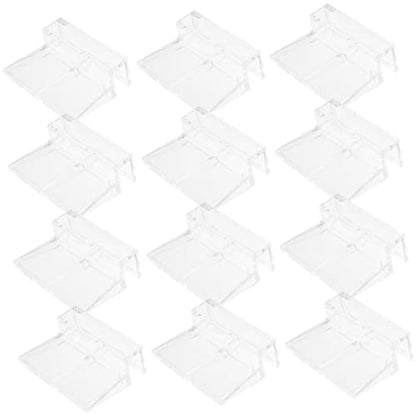 Yardwe 32pcs Acrylic Fish Tank Cover Holders Sturdy Aquarium Lid Racks for Easy Cleaning and Water Changes Suitable for Fish Tanks and Turtle