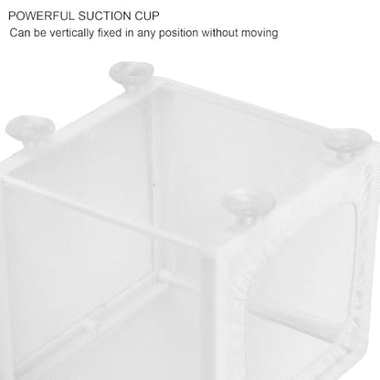 Aquarium Breeder Box with Suction Cups Partition Design Detachable Isolation Hatchery for Fish Fry Tank Breeding Plastic Mesh (S) - size: S
