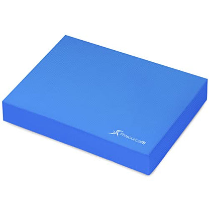 ProsourceFit Exercise Balance Pad, Non-Slip Cushioned Foam Mat & Knee Pad for Fitness and Stability Training, Yoga, Physical Therapy - color: Blue, size: L - (15.5" x 12.75")