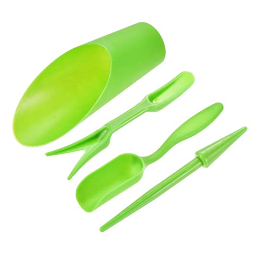 MECCANIXITY Garden Shovel Hand Tools Transplanting Succulent Cultivation Digging Scoops Kits, Green - color: Green