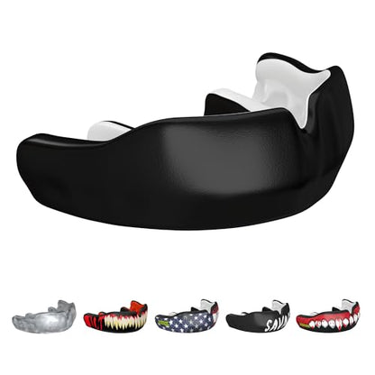 Damage Control Black Custom Fit Mouthguard | Dentist-Designed, Easy Self-Impression Kit, Superior Fit, Protection & Breathability | Fast Turnaround for Athletes Made in USA - color: Black