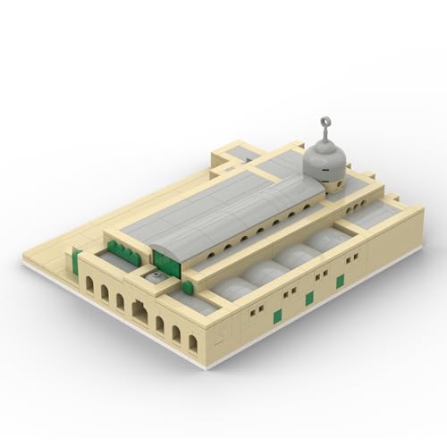 Aqsa Mosque Muslim Building Blocks Children's Assembling Toy Muslim Islamic Plastic Muslim Brick Puzzle Toy Gift, Creative DIY Building Toy, for Kids and Collectors Eid al Fitr Gift