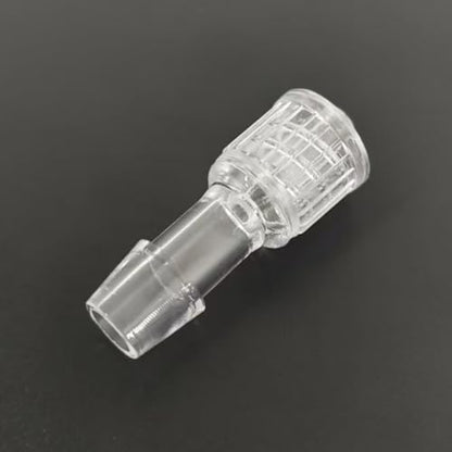 Moveable Male Luer Lock Connector × Hose Barbed Adapter for Laboratory Biochemical Analytical Instruments Food Machinery 50PC/PK (for 1/4'' Hose ID, PC) - size: for 1/4'' Hose ID, PC