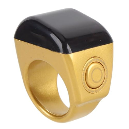GLOGLOW Smart Tasbih Zikr Ring Digital Tasbeeh Counter Smart Ring with IP67 15-Day Battery Counts for Muslim Islamic Prayer Reminder - size: 22mm
