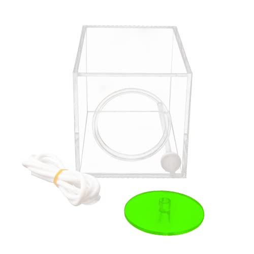 Aquarium Choice Acryli Made Liquid Storage Bucket Dosing Pump Reservoir Container (4.25 * 4.25 * 6.5 Inch;1500ml/1.5L（Green Version) - size: 4.25*4.25*6.5 Inch;1500ml/1.5L（Green)