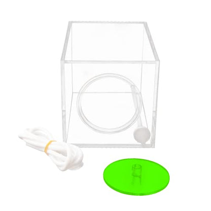 Aquarium Choice Acryli Made Liquid Storage Bucket Dosing Pump Reservoir Container (4.25 * 4.25 * 6.5 Inch;1500ml/1.5L（Green Version) - size: 4.25*4.25*6.5 Inch;1500ml/1.5L（Green)