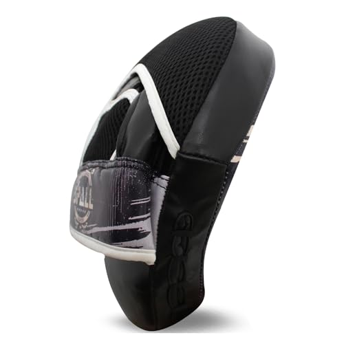 Curved Boxing Pads - Boxing Mitts and Punch Pads, Muay Thai MMA Focus Boxing Mitts Suitable for Boxing, Kickboxing, Karate, and Martial Arts - color: BTF-Black