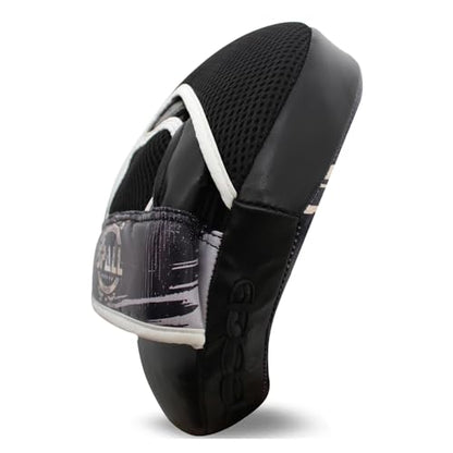 Curved Boxing Pads - Boxing Mitts and Punch Pads, Muay Thai MMA Focus Boxing Mitts Suitable for Boxing, Kickboxing, Karate, and Martial Arts - color: BTF-Black