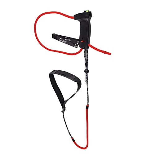 Archery Bow Trainer Draw Training Aid Device Strength Stretch Band Exerciser for Recurve Bow Compound Shooting Youth Adults Beginner Portable Bow Riser Handle - color: Black