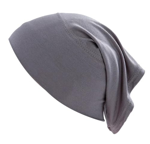 Under Scarf Light Soft Hijab Cap Undercap Headwrap Scarf Stretch Tube Neck Cover - color: Luxury Grey