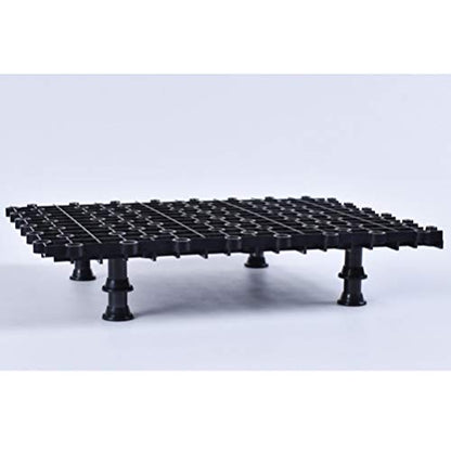 Hemobllo Aquarium Bottom Plate Fish Tank Bottom Tray Grid PVC Fish Tank Board Divides Tray Divider Bottom for Mixed Breeding 5pcs (Black Tank Stand Fish Tank Divider - size: Size 1