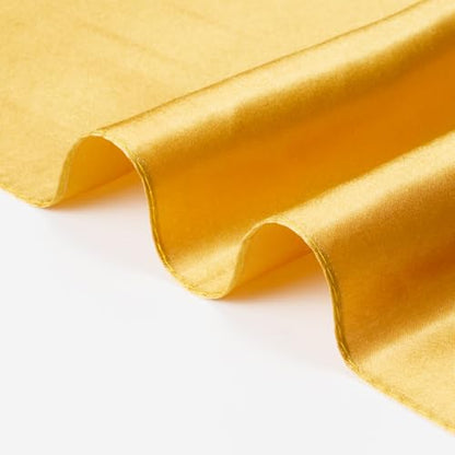 QBSM Womens 23.6 inch Satin Silk Feeling Formal Square Neck Scarf Head Hair Wraps Kerchief - color: Champagne Color