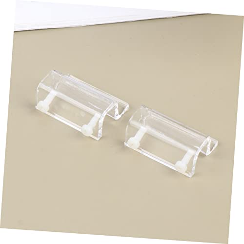 BESPORTBLE 12pcs Acrylic Fish Tank Cover Support Bracket Aquarium Holder for Open Tanks Turtle Pet White