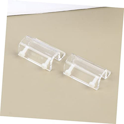 BESPORTBLE 12pcs Acrylic Fish Tank Cover Support Bracket Aquarium Holder for Open Tanks Turtle Pet White