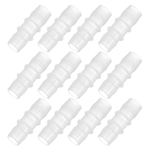 PATIKIL 5/9" to 5/8" 6 Pcs Plastic Hose Barb Fittings, Reducer Tube Fittings Pipe Adapter Union Splicer Joint Kit for Air Gas Water System Liquid Fuel Line Aquarium Tube Pump - size: 5/9"-5/8",(0.77"x2.04")