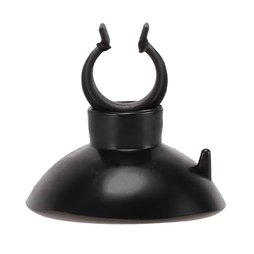 Aquarium Suction Cup, Aquarium Sucker Clip, Suction Cups Airline Tubing Holder, Fish Tank Accessories for Aquarium Fish Tank, Black, 0.39"