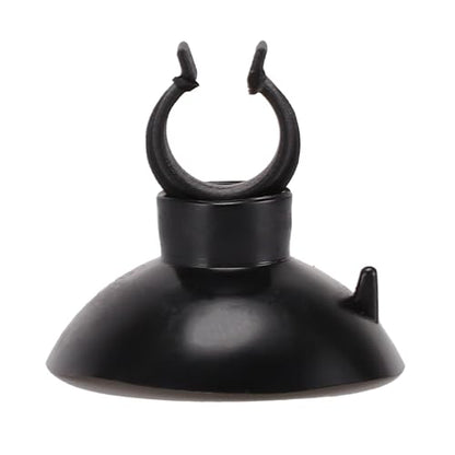 Aquarium Suction Cup, Aquarium Sucker Clip, Suction Cups Airline Tubing Holder, Fish Tank Accessories for Aquarium Fish Tank, Black, 0.39"