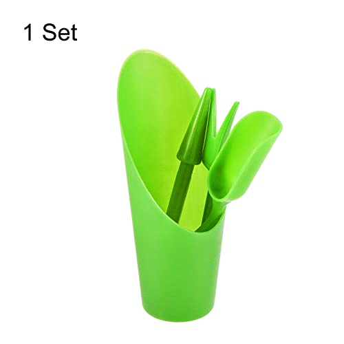 MECCANIXITY Garden Shovel Hand Tools Transplanting Succulent Cultivation Digging Scoops Kits, Green - color: Green