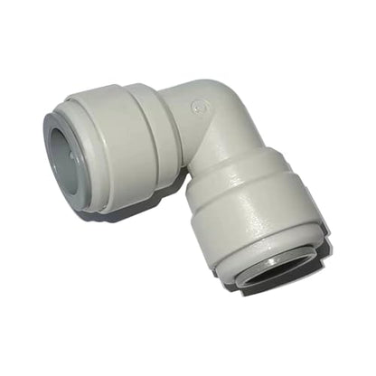 Acetal Copolymer 1/2" Tube OD Tube Fitting, Reducing Union Elbow Connector, Push to connect for RO water filter system parts (pack of 5) - style: 1/2 to 1/2 o.d. elbow union