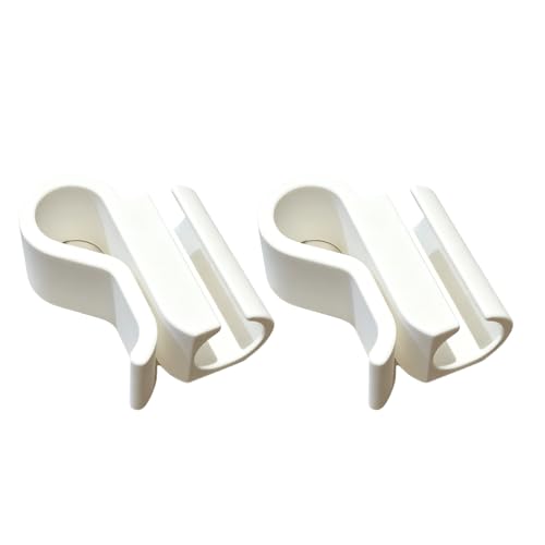 3D Printed Aquarium Hose Holder for 12mm and 16mm Water Changing Tube Fish Tanks Accessory Bucket Clip Aquarium Water Pipe Tube Bracket - color: White