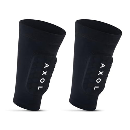 AXOL Built in Sleeve Shin Pads | Ultra Protection Gel Shin Guards - size: Youth (6-12 Years)