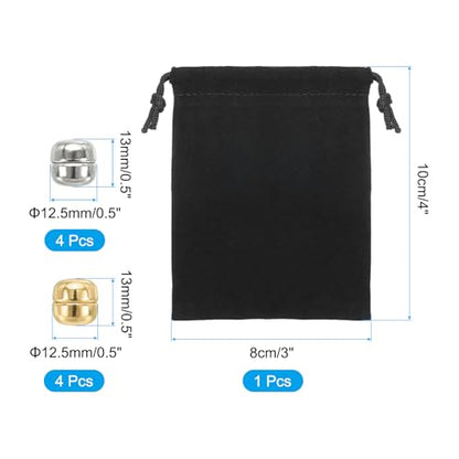 PATIKIL Hijab Magnetic Pinless Pins with Storage Bag - color: Silver/Gold