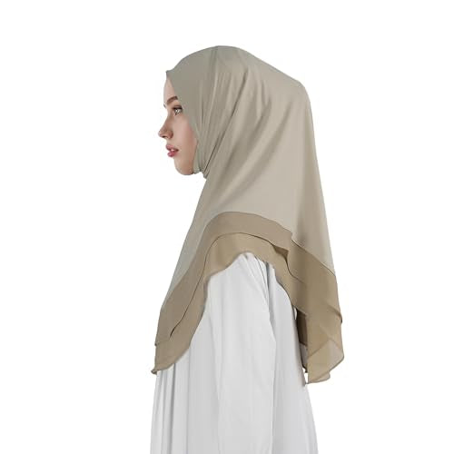 Hijab for Women Muslim Patterned Headscarf Arabian Headscarf Islamic Khimar Prayer Cloth Hijab Scarf for Women - color: Green