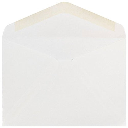 JAM PAPER A7 Invitation Envelopes with V-Flap - 5 1/4 x 7 1/4 - White - 50/Pack - color: White V-flap, size: A7