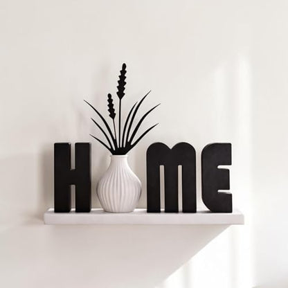 Modern Home Decor Set with Vase – Minimalist Black and White Table Decoration, Living Room Shelf Decor, Handmade Style Centerpiece