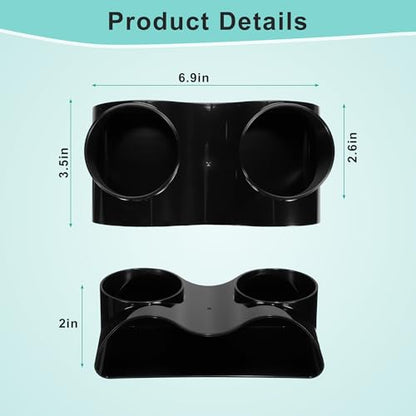 Aquarium Decor, Underground Tunnel Cave with Holes for Viewing, Fish Tank Decoration Hideout, for Cory Catfish, Shrimp, Loach and Pleco, Black