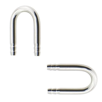 2PCS Stainless Steel U-Tube Connection for Aquarium Use Oxygen Enhancement Tube Oxygen System U-Tube Connector Aquarium Fitting Hose Connector for Aquarium Use Air Hose Oxygen Pump Air Hose