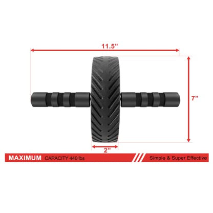 Ab Roller by XPRT Fitness – Toning Wheel for Core Exercises – Abdomen Training Equipment – Ab Rollout Wheel – Comfortable Grip and Top Performance – At-Home Rolling Workout