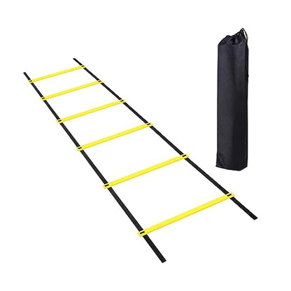 Agility Ladder Football Speed Training Equipment Soccer and Strength Nylon PP Material Suitable for Kids Adults Athletes, 300cm 6 Sections