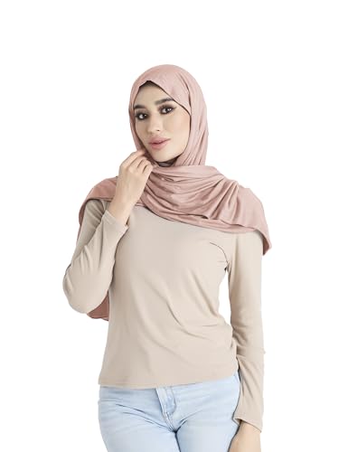 Premium Jersey Hijab Scarf for Women - Muslim Head Scarf - color: Blush