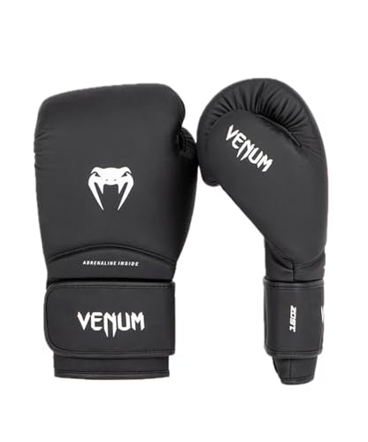 Venum Contender Boxing Gloves - color: Black/White, size: 14-Ounce, style: Contender 1.5
