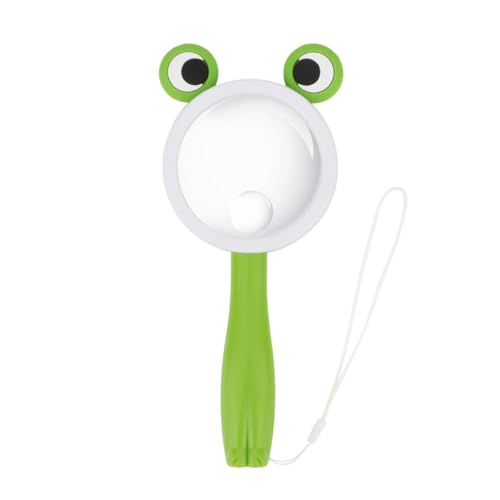 10X Kids Magnifying Glass Handheld Magnifier for Child (Frog Style 1pcs) | Frog shape magnifier student exploring nature, scientific experiment Observing insect animal plant leaves explore reading - color: Frog Style 1pcs